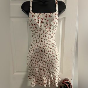 White dress with cherry’s